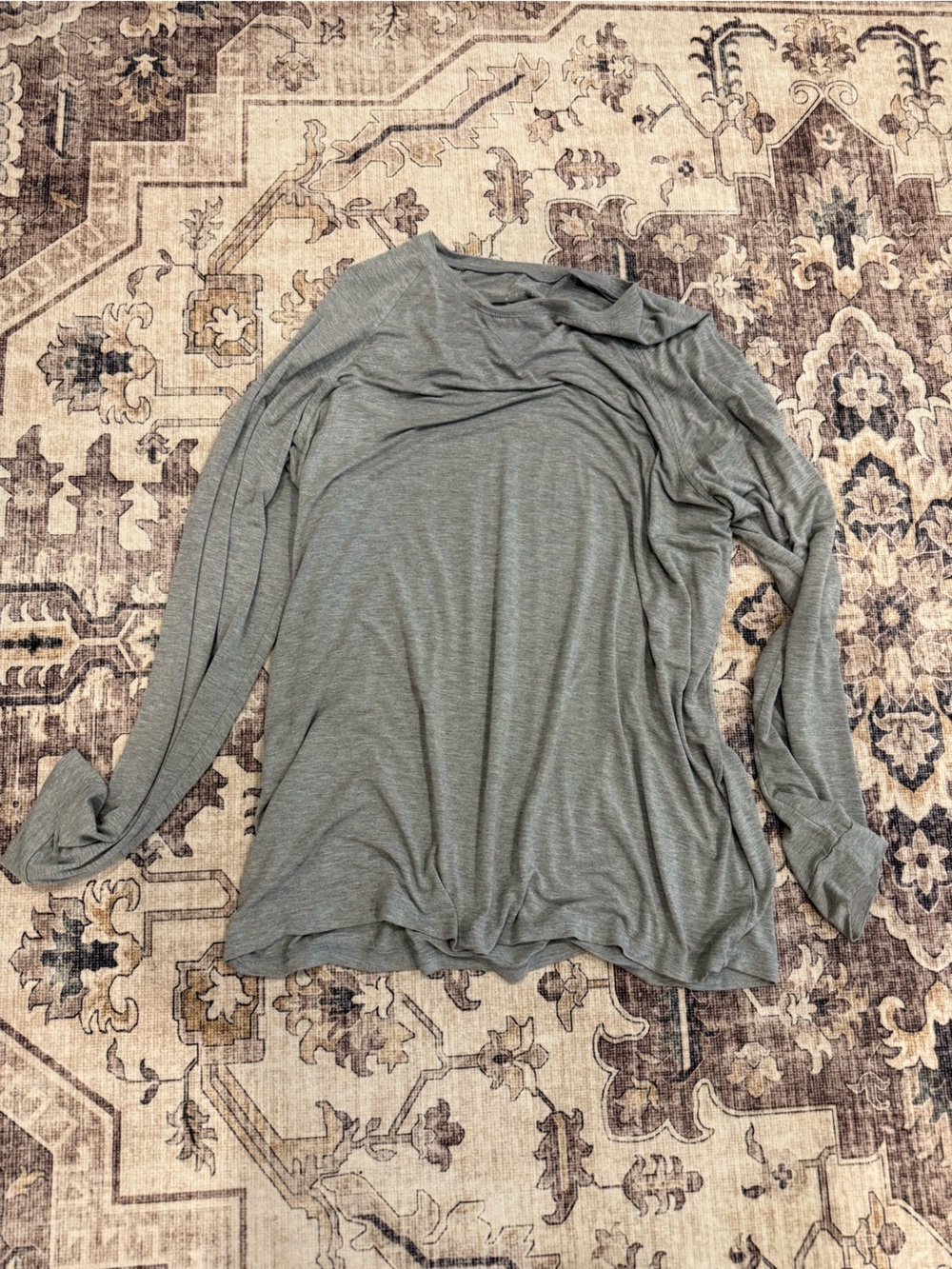 Cozy Earth Men's Bamboo Stretch-Knit Long Sleeve Top- XL